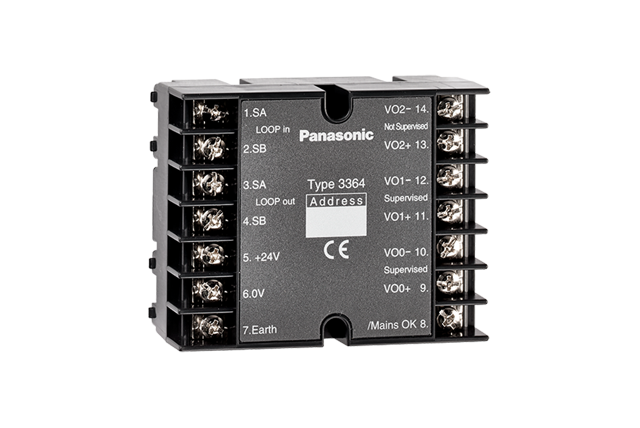 I・O DATA HDEL-UT3WB Global Fire Addressable 3 Channel Triple I/O Module with